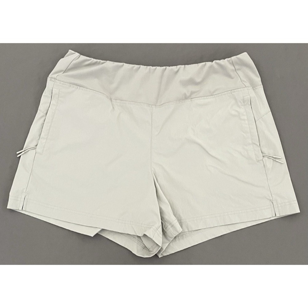 Athletic Shorts Zipper Pockets Gray Outdoor Lightweight Womens Size Large
